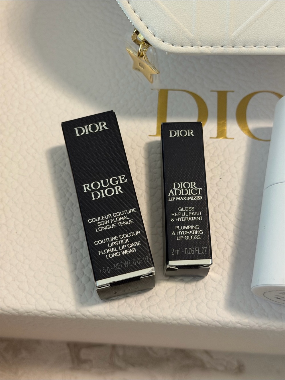 Dior Women Pouch with Lipstick & Lip Gloss Set — White - Picture 6 of 12